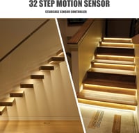 Xiaomi LED mozgásérzékelős szalag, 32 fokozatú fényerő, beltéri éjjeli fény, 12V/24V (fehér/piros) 6
