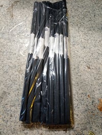 Interdruk krep papir u roli crni 8 kom 50x200 cm 28 g/m² za djecu DIY dekoracije nepotpuno pakiranje 4
