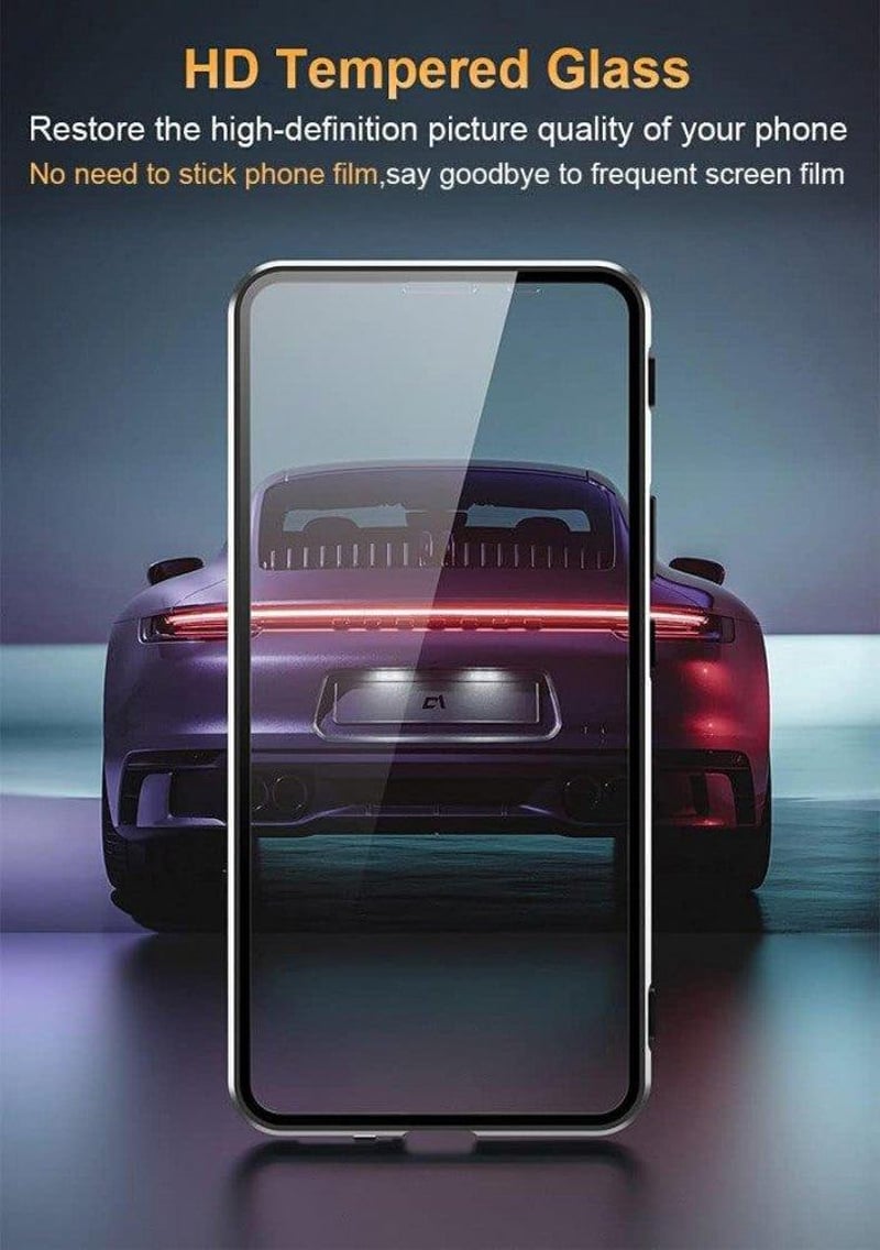 Realme GT 3 Mágneses Ütésálló Átlátszó Tok - Ezüst