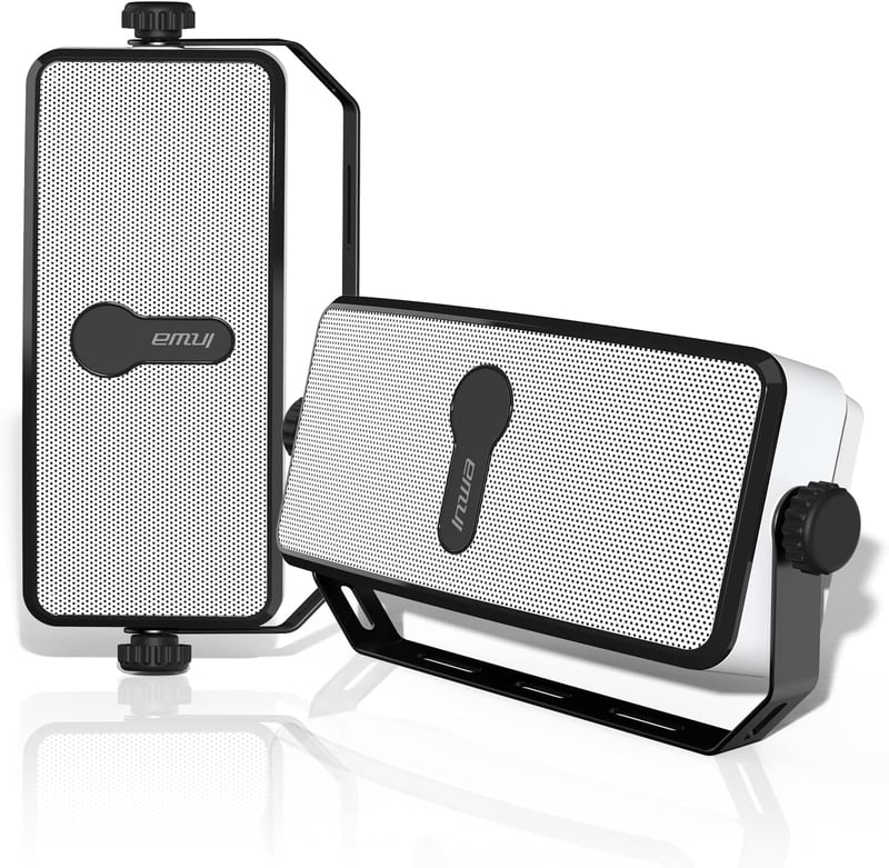 Inwa MZ511 Bluetooth Kültéri Hangszóró Szett - IPX5 Vízálló, Falra Szerelhető, 20W, Szinkronizálható, Mobil és Echo Dot Kompatibilis (2 db)