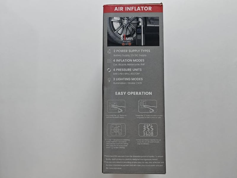 SERVOMASTER Hordozható Elektromos Kompresszor 150PSI - Autó, Motor, Bicikli