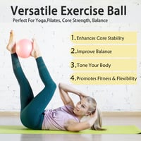 PROIRON 25cm-es Rózsaszín Pilates Labda Edzéstervvel és Pumpával 5