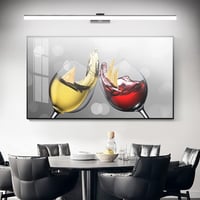 Klighten LED Fürdőszobai Tükörlámpa 32W 1820LM 6000K Hideg Fehér, 180° Forgatható, IP44 Vízálló, 120 cm Fekete Fali Világítás Tükörhöz 6