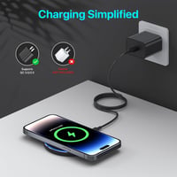 HONGYEE 20W Vezeték Nélküli Gyorstöltő Állomás - Indukciós Töltőpad iPhone 16/15/14/13/12, Samsung Galaxy S24/S23/S22/S21 Készülékekhez 3