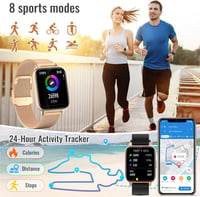 Nemheng 1.69" okosóra: Bluetooth hívás, IP67, pulzusmérő, Android/iOS 5