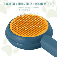 Cleanpet Öntisztító Kefe Rövid Szőrű Kutyáknak és Macskáknak - Kék 4