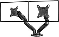 NB North Bayou F160 Dupla Monitortartó Kar 17-27" Képernyőkhöz - Gázrugós, 360° Forgatható, 2-9 kg Teherbírású VESA Kompatibilis Asztali Áll 4