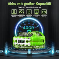 Xbzzgmg Akkumulátoros Fűkasza 21V - 2db 4.0Ah Akkumulátorral, 3 Féle Pengével, Állítható Teleszkópos Rúddal, Kerekekkel - Vezeték Nélküli Sz 2