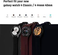 Galaxy Watch 6 Classic szíj szett - 3 színű szilikon pánt (43/47mm) 5