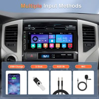 Vezeték nélküli Carplay autórádió 1 DIN Android Bluetooth kihangosítóval, 6,86" érintőképernyővel, tükrözéssel, FM/USB/AUX, kormányvezérléss 3
