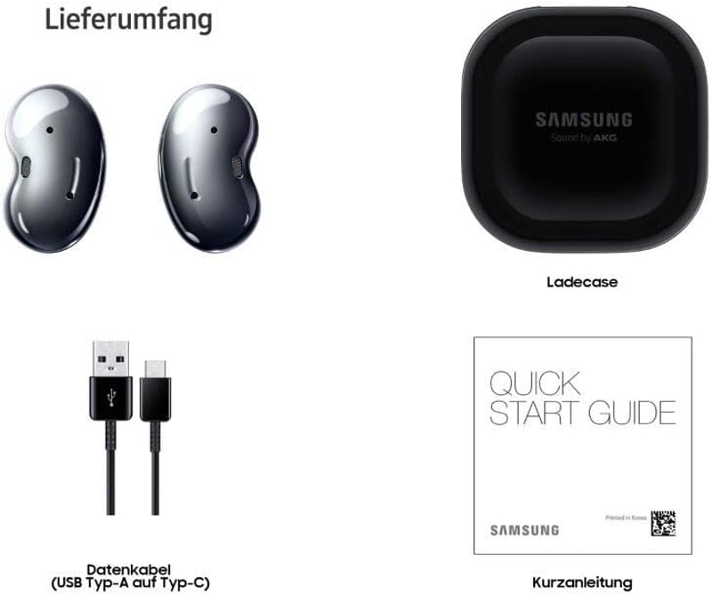 Samsung Galaxy Buds Live zajszűrős vezeték nélküli fülhallgató, AKG hangzással - Fekete