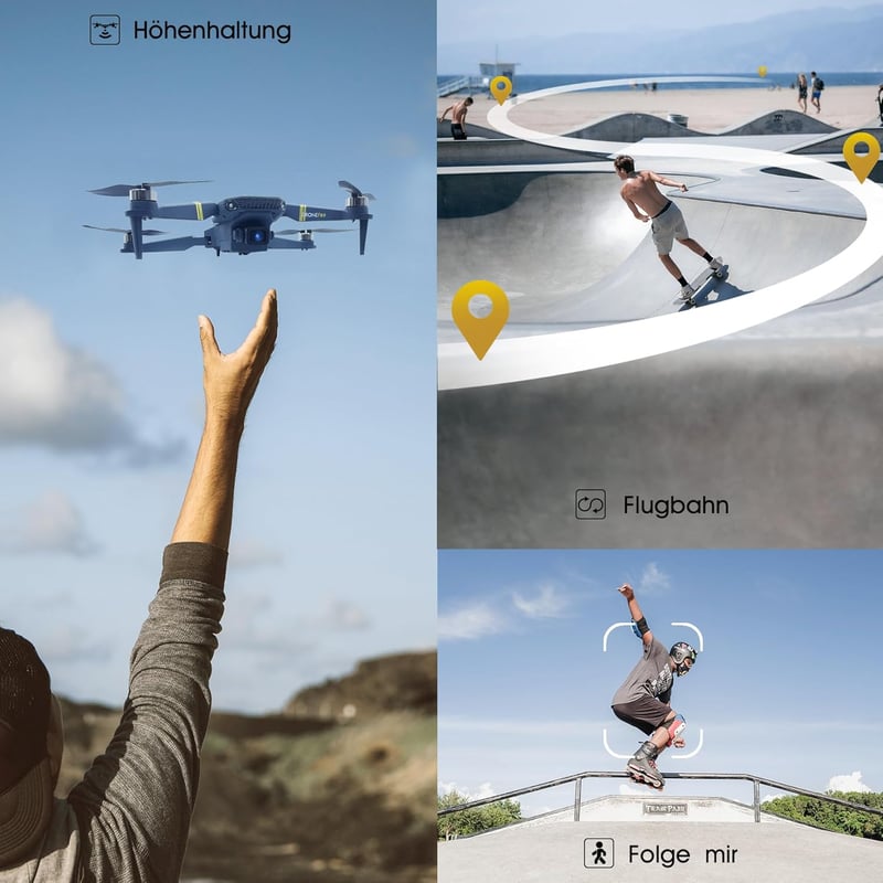 CHUBORY A77 Kefe Nélküli Drón 84 Perces Repülési Idővel - 4K HD Kamerás WiFi FPV Quadcopter Kezdőknek - Automatikus Követés, Optikai Pozício