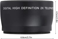 VBESTLIFE 58mm-es 2X univerzális teleobjektív kamerákhoz 8