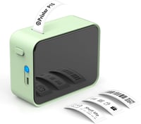 Pristar P15 Bluetooth címkenyomtató, öntapadós címkék, iOS Android, zöld 2