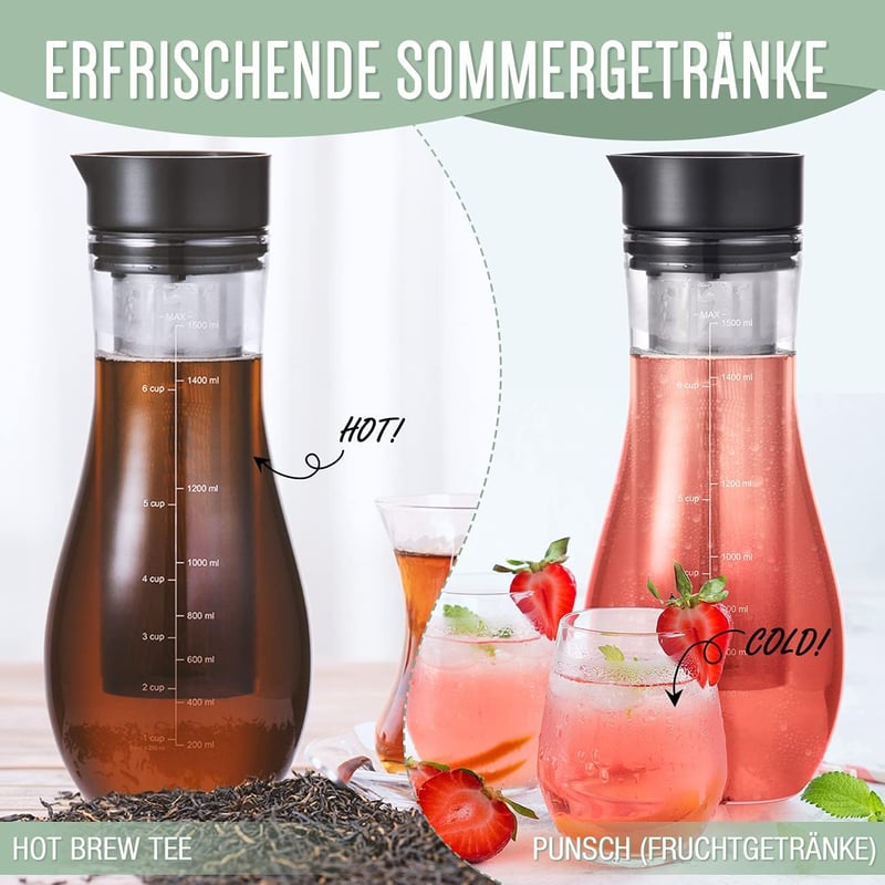 Bodum 1,5L-es Cold Brew Kávékészítő Szett Jeges Kávéhoz és Teához