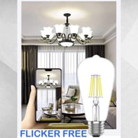 Aiwerttes E27 LED Retro Dekor Izzó 6W Hideg Fehér 6 db-os Csomag 600LM 3