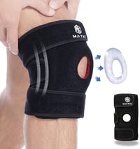 MAYKI Állítható Térdszorító Gél Párnával - Férfi/Női Sportolóknak, Meniszkusz és Arthrózis Kezelésére 1