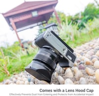 FUJIFILM XF 35mm f/1.4 R objektívhez JJC négyzetes fém napellenző 52mm-es szűrővel 2