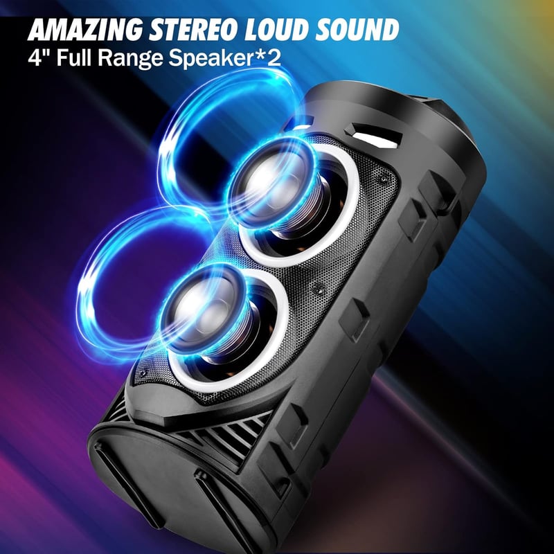 JBL Hordozható Bluetooth hangszóró 30W, LED fény, távirányító, EQ