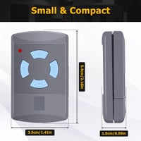 LUIRSAY Hörmann Garázskapu Távirányító Szett - 2db 868.30 MHz 4 Csatornás Univerzális Nyitó HSM4-868, HSE2-868, HS4-868 Modellekhez, Elemekk 2