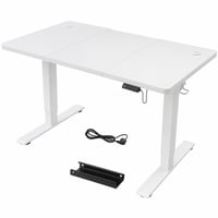 Birou cu înălțime reglabilă JUMMICO 120x60 cm — defect, pentru piese: lipsește segmentul central al blatului, șuruburi (stare: vezi poza a 2-a) 1