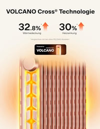 PELONIS 13 Bordás Olajradiátor 2500W Távirányítóval - Mobil Elektromos Fűtőtest Termosztáttal, 24 Órás Időzítővel, 3 Fokozattal, Túlmelegedé 5