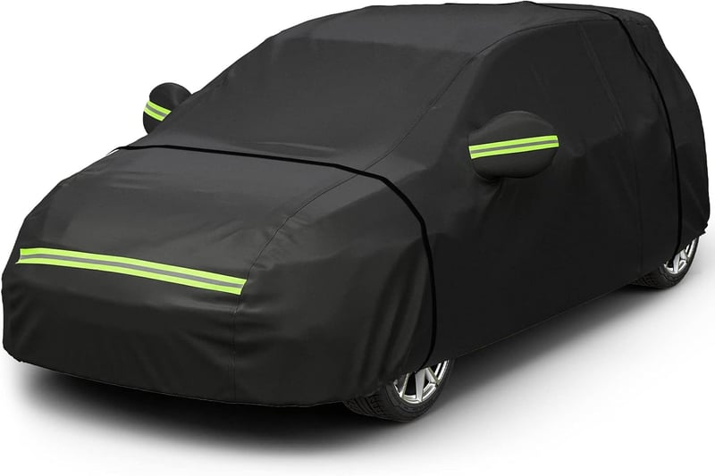 Favoto SUV Autótakaró - Vízálló, Fényvisszaverős, 480-505cm, Fekete