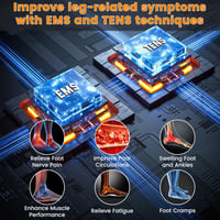 Creliver 300H Vérkeringés Stimulátor - EMS és TENS Lábmasszírozó Neuropátia és Fájdalomcsillapítás, Izomterápia, LCD Kijelző, 25 Mód, Távvez 4