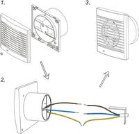 Cazooo 100mm-es Csendes Fürdőszobai Ventilátor Időzítővel - Energiatakarékos, Falra Szerelhető 4