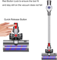 Dyson V7-V15 kompatibilis motoros turbókefe LED-del, márvány padlóhoz 4