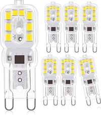 Jaenmsa G9 LED izzó 6 db-os csomag, 3W, hideg fehér fény 1