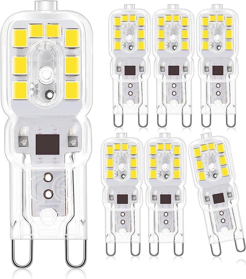 Jaenmsa G9 LED izzó 6 db-os csomag, 3W, hideg fehér fény