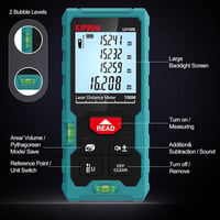 Kiprim LD50E Lézeres Távolságmérő 50m - Nagy Pontosságú, LCD Kijelzős, Vízszintezős 7