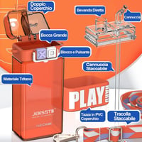 JEKSSTB Kék Gyerek Kulacs 520 ml - Praktikus Méretű Ivópalack 5