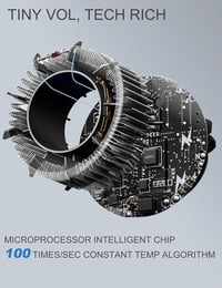 GRT PRO Mini BL-F02 Hajszárító - 2200W, 330g Könnyű, Ionos, 110.000 RPM, 4 Hőfokozat, 2 Sebesség, 360° Mágneses Fúvóka, Szürke 5