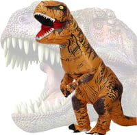 T-Rex Felfújható Dinoszaurusz Jelmez Felnőtteknek - Karneváli Dínó Kosztüm 1