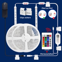 Cozylady 20m WiFi Okos LED Szalag Távirányítóval - RGB Színváltós Fényfüzér Alexa és Google Asszisztens Kompatibilitással, Zenére Szinkroniz 7