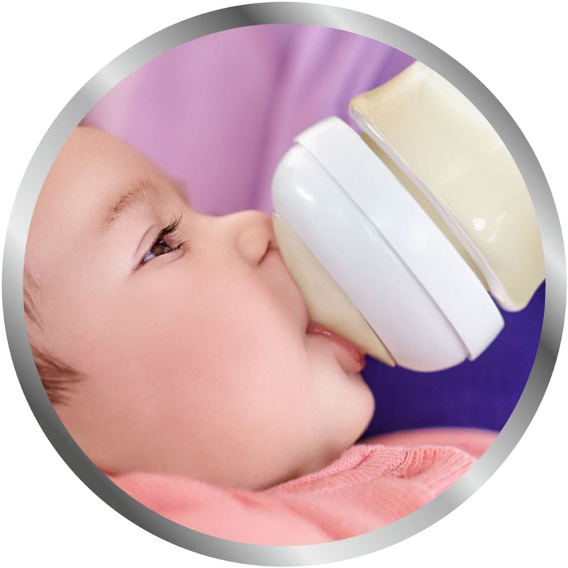 Philips Avent SCD301/03 Újszülött Cumisüveg - Rózsaszín, BPA-mentes, Hasfájást Csökkentő, Mosogatógépben Tisztítható, Ergonomikus Kialakítás