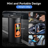 ZETHORS 150 PSI elektromos kerékpárpumpa, LED-es, 6000mAh-s akkumulátorral, autókhoz, biciklikhez 2