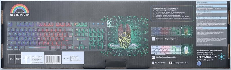 Trust GXT 838 Azor fehér RGB gaming billentyűzet és egér szett PC/PS5/PS4/Xbox