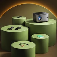 YOTON Y8 4K Projektor 22000 Lumen - WiFi Bluetooth Kétirányú, Automatikus Trapézkorrekció, 50% Zoom, 10000+ Beépített Alkalmazás, Netflix/Yo 8