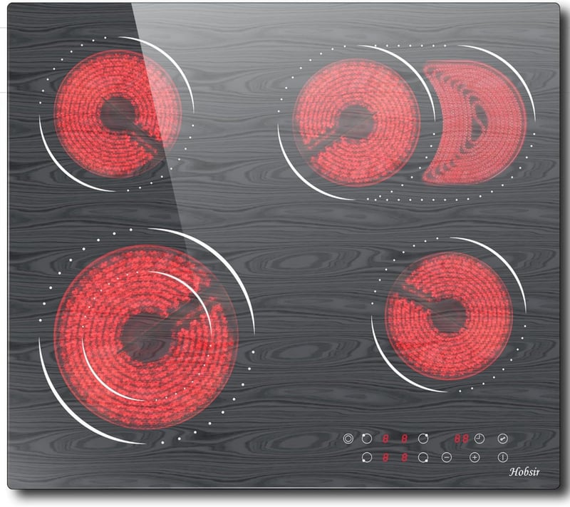 Hobsir hob LH06 üvegkerámia főzőlap 4 zónás 60cm érintésvezérlés 6600W