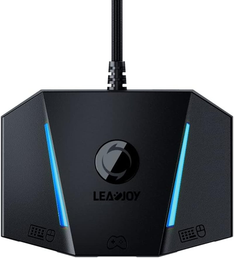 LeadJoy VX2 AimBox Billentyűzet-Egér Adapter Konverter 3,5 mm-es Audio Csatlakozóval Xbox One, Xbox Series X/S, PlayStation 4 és Switch Konz