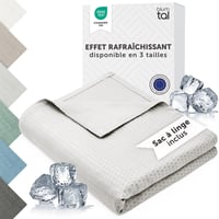 Blumtal Bambuszrost Hűsítő Takaró 150x200cm - Oeko-TEX Tanúsított Légáteresztő Nyári Pléd - Szürke Ágytakaró Kanapéra 1