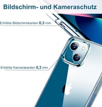 iPhone 13 Átlátszó Ütésálló Szilikon Védőtok 4