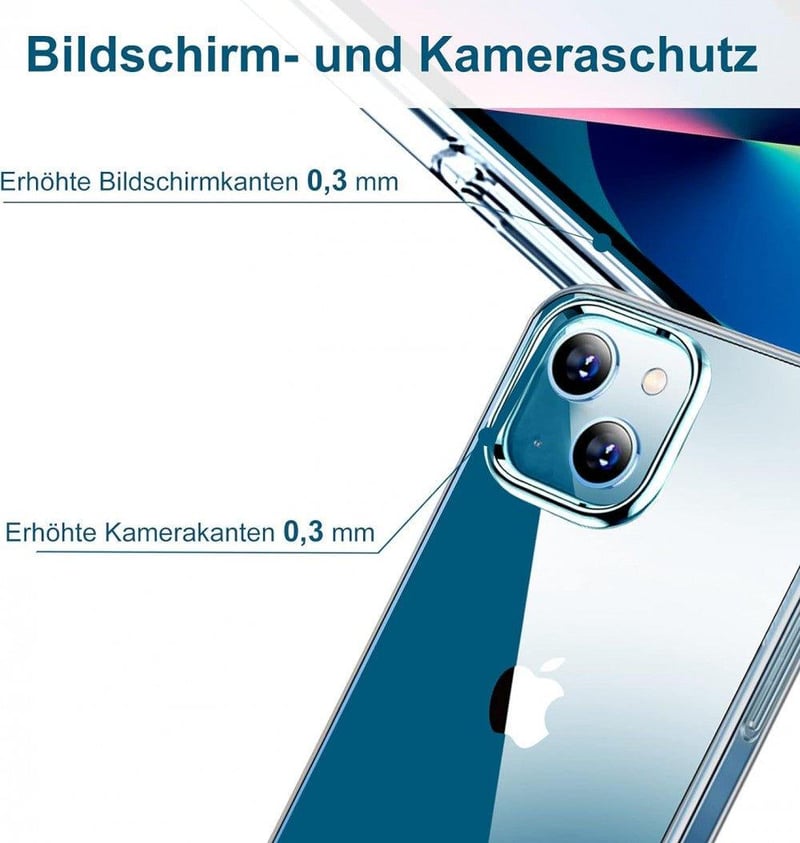 iPhone 13 Átlátszó Ütésálló Szilikon Védőtok