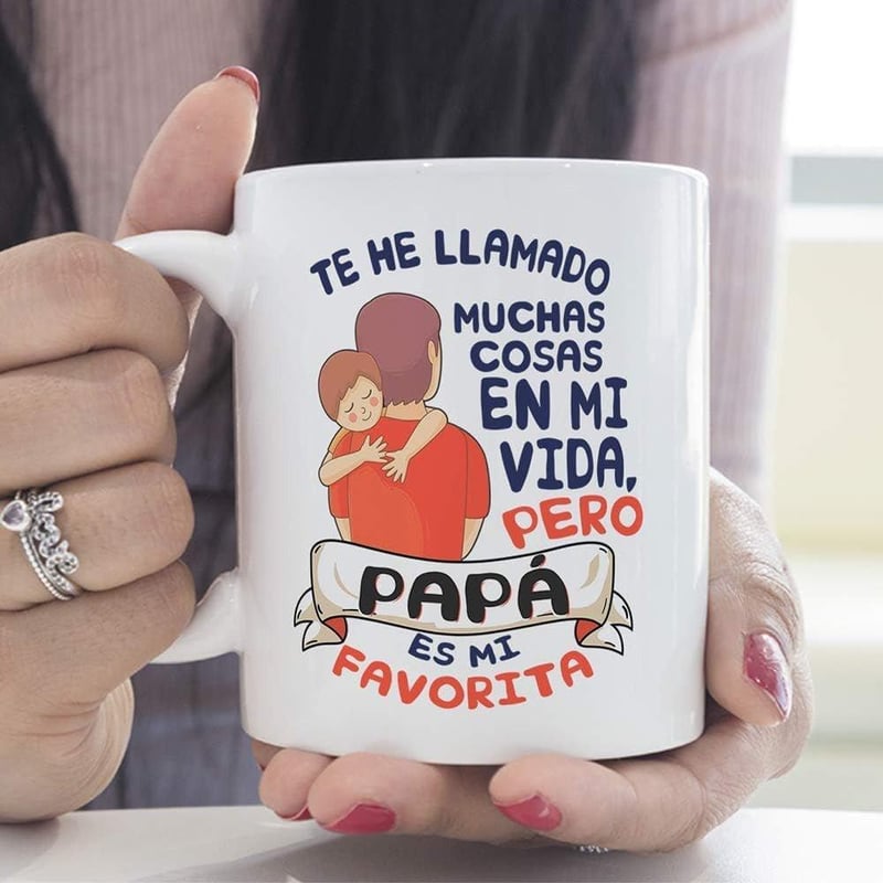 Egyedi Apák Napi Bögre Spanyol Felirattal - MUGFFINS 350ml