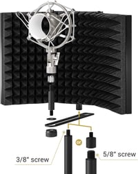 TONOR Mikrofon Pop Filter Hangszigetelő Panellel - Állítható Hangrögzítő Szélvédő 6