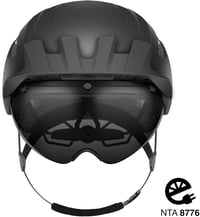 ROCKBROS Kerékpáros Sisak Mágneses Napellenzővel - Férfi/Női, Fekete, E-bike/MTB (L) 2