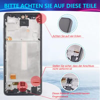 RongZy Samsung Galaxy A52s 5G LCD Kijelző és Érintőképernyő Csere Készlet Kerettel - Fekete Színben, Szerszámokkal, A528B 2021 Modellhez 4